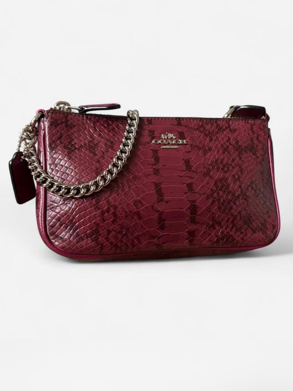 Coach Nolita 19 Pink Snake Leather
